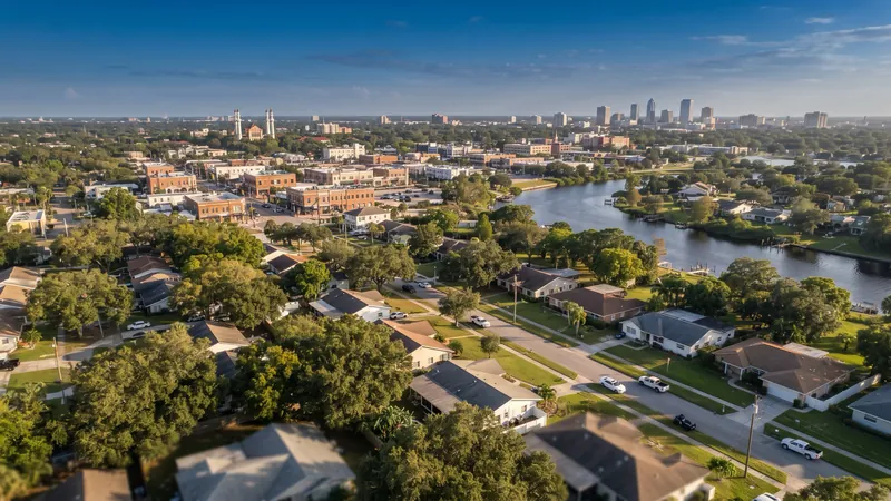 Aerial view of Tampa, FL