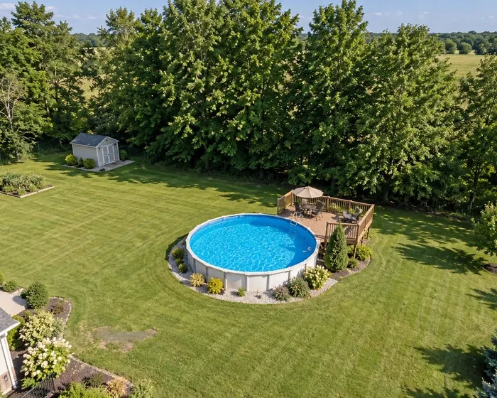 Commercial building serviced by Happy Pool Care Pros