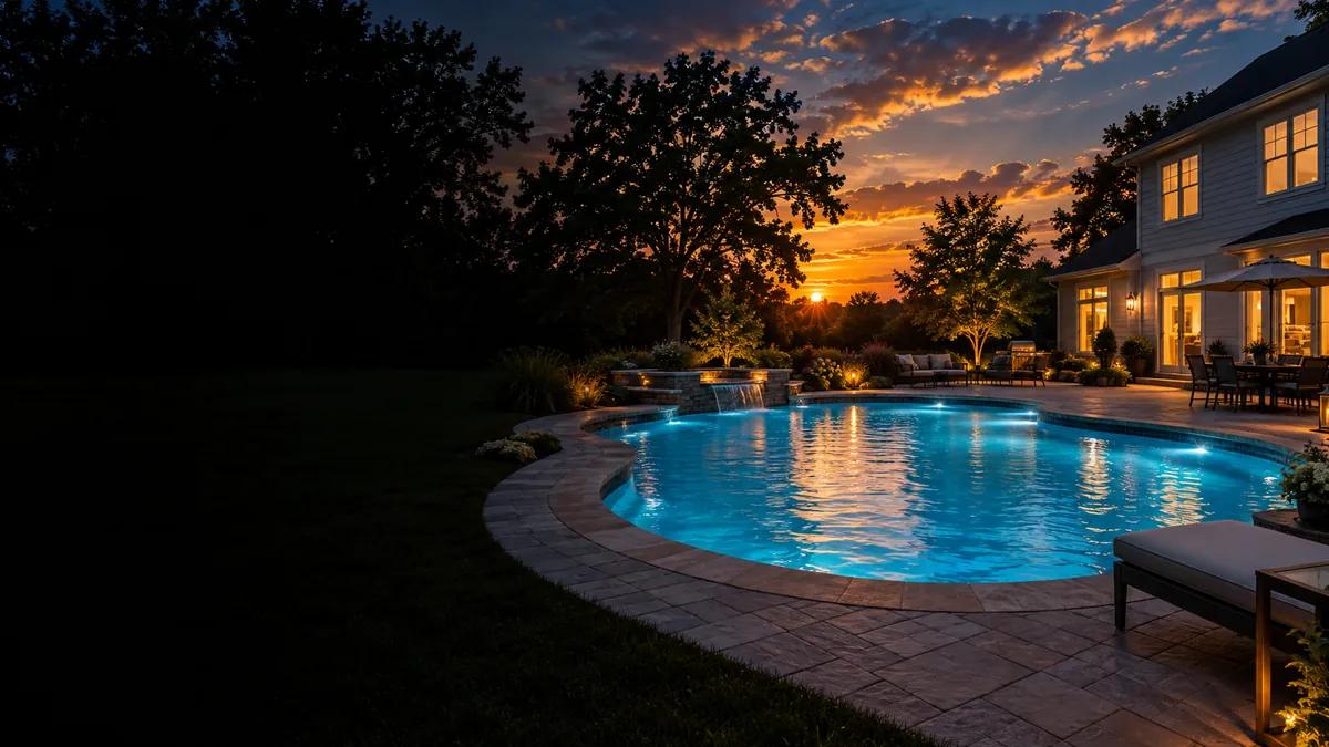 A clear backyard pool in Tampa with a swept deck and still water